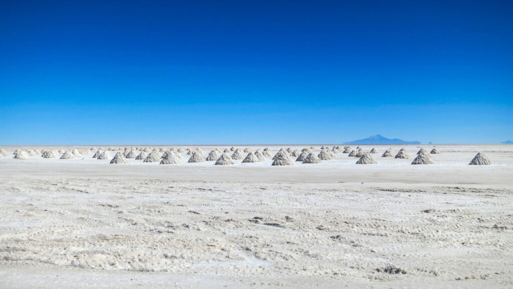 Lithium mining drying out salt flat