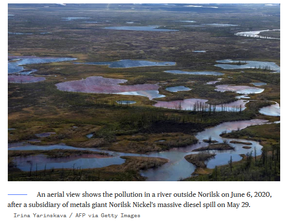 Nickel pollution in Norilsk