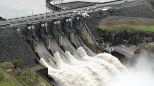 Wivenhoe dam overflow